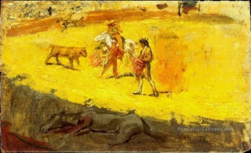 Cours de taureaux 1900 cubistes Peinture à l'huile